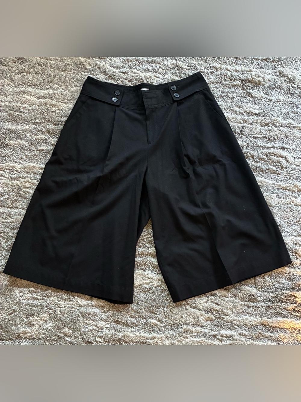 GAP Black Tailored Culotte with Branded Waist Label - Picture 4 of 8